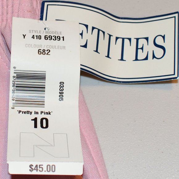 NWT Vintage TanJay Pretty in Pink Elastic Stretch Skirt Petite Size 10P - Picture 3 of 9